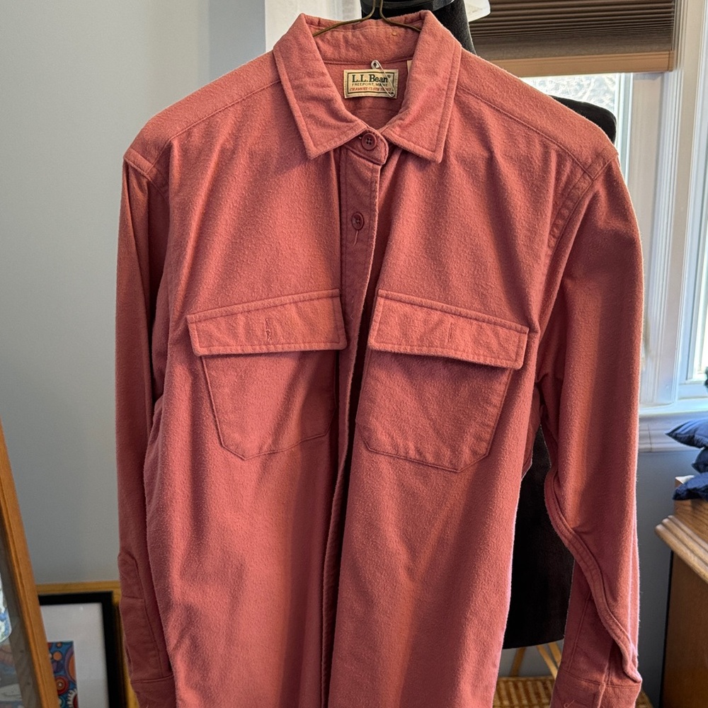L.L. Bean Rose Button-Front Shirt Jacket